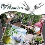2021 Garden Decoration Fork Garden Marker Hippie Garden Art Re Purposed Flatwa Latware Grille Fork Statue Plant Decoration - Image 2