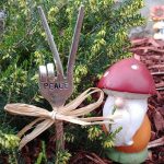 2021 Garden Decoration Fork Garden Marker Hippie Garden Art Re Purposed Flatwa Latware Grille Fork Statue Plant Decoration - Image 4