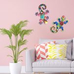 2Pcs Metal Gecko Wall Decor Gecko Art Craft Sculptures Lizard For Outdoor Backyard Porch Lawn Fence Garden Wall Decoration - Image 4