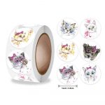 500 Pcs/roll Teacher Reward Kawaii Sticker Fun Motivation Cat Dog Stickerfor School Teacher Student Stationery Stickers Kids - Image 3