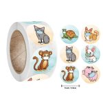 500 Pcs/roll Teacher Reward Kawaii Sticker Fun Motivation Cat Dog Stickerfor School Teacher Student Stationery Stickers Kids - Image 5