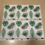 Funlife Green Palm Leaf Wall Stickers Modern Design Nordic Home Decor,Waterproof Bedroom Decoration Children Kids Room Stickers - Image 6