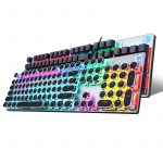 HP Punk E-sports Mechanical Keyboard Game Special Metal Panel Square Round Notebook Desktop Compute Office Wired Peripheral - Image 5