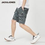 JackJones Men's 100% Cotton Camouflage Multi-pocket Cargo Casual Shorts|220215505 - Image 2
