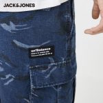 JackJones Men's 100% Cotton Camouflage Multi-pocket Cargo Casual Shorts|220215505 - Image 4