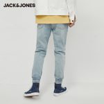 JackJones Men's Splice Sporty Vintage Streetwear Regular fit Tight-leg Jeans| 220232523 - Image 3