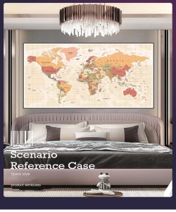 Modern minimalist world map posters and canvas paintings, modern Nordic wall art prints, decorate home living room and office - Image 4