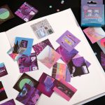 Mohamm 46Pcs Night Buoyancy Series Stickers Decoration Scrapbooking Paper Creative Stationary Office Accessories Art Supplies - Image 3