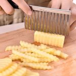 Multifunctional Potato Wavy Edged Knife Stainless Steel Kitchen Gadget Vegetable Fruit Cutting Peeler Cooking Tool Accessories