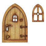 New Hot Fairy Door and Windows Set for Trees Miniature Wooden Fairy Pixie Garden Outdoor Decor for Home Kids USJ99 - Image 4