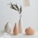Nordic Home Decor Ceramic Vase Table Decoration Living Room White Vases Flower Vase Home Decoration Minimalism Trumpet Vase - Image 3