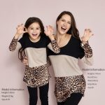 PatPat 2021 Hot Sale Spring and Autumn Stylish Leopard Color Matching Long Sleeve Shirts for Mom and Me Family Look Tops - Image 2