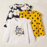 PatPat 2021 New Arrival Autumn and Spring 3-pack Girls T-shirt Floral Dots Long-sleeve Tee Sets Children Clothing - Image 4