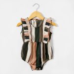 PatPat Colorful Vertical Stripe Matching Sling Shorts Rompers - Image 4