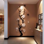 Plum flower 3d Acrylic mirror wall stickers Room bedroom DIY Art wall decor living room entrance background wall decoration