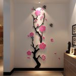 Plum flower 3d Acrylic mirror wall stickers Room bedroom DIY Art wall decor living room entrance background wall decoration - Image 4