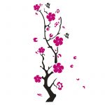 Plum flower 3d Acrylic mirror wall stickers Room bedroom DIY Art wall decor living room entrance background wall decoration - Image 5