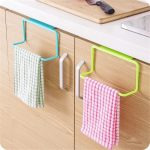 1/4 PC Kitchen Organizer Towel Rack Hanging Holder Bathroom Cabinet Cupboard Hanger Shelf For Kitchen Supplies Accessories - Image 3