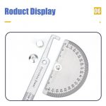 180 Degree Protractor Metal Angle Finder Goniometer Angle Ruler Stainless Steel Woodworking Tools Rotary Measuring Ruler 100/150 - Image 6