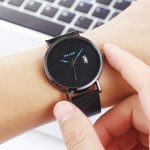 2020 Men Watch Men's Casual Quartz Stainless Steel Band Calendar Watch Analog Wrist Watc Mature Men's Business Watch Black Strap - Image 4