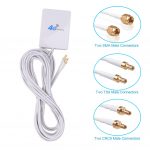 Bundwin 2M 3G 4G LTE Router Modem Aerial External Antenna with TS9 / CRC9 / SMA Connector Cable for Huawei ZTE 4G LTE Antenna