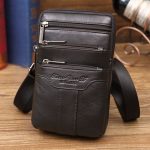 Fashion New style Men Genuine Leather Waist Bag Cell/Mobile Phone Coin Purse Pocket Belt  Military Male Crossbody Shoulder Bag - Image 6