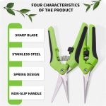 Garden Tools Secateurs Bonsai Shears Metal Gardening Scissor Pruning Tool Hand Cutter Grape Fruit Picking Weed Household Potted - Image 2