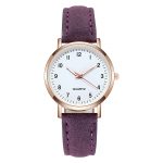 Ladies  Diamond-Studded Luminous Retro Female Watch Leather Belt Quartz Watch Women Simplicity Casual Decoration Wristwatches - Image 4