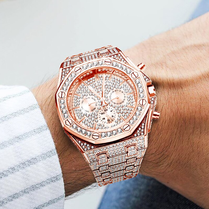 MISSFOX-Man-Watces-Luxury-Brand-CZ-Stone-Bling-Watch-Fashion-Stainless-Steel-Square-Waterproof-Quartz-Clock.jpg MISSFOX Man Watces Luxury Brand CZ Stone Bling Watch Fashion Stainless Steel Square Waterproof Quartz Clock For Male Gift 2020 - Image 1