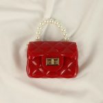 Pearl Portable Rhombic Chain Jelly Bag Fashion Shoulder Diagonal Ladies Bag jelly purse  handbags - Image 3