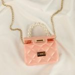 Pearl Portable Rhombic Chain Jelly Bag Fashion Shoulder Diagonal Ladies Bag jelly purse  handbags - Image 6
