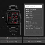 SKMEI Japan Quartz Digital movement Dual Dispaly Men's Clock Military 3 Time Countdown Male Sport Watches Relogio Masculino 1274 - Image 6