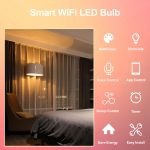 Tuya Wifi Smart Light Bulb E27 Led RGB Colorful Changing Dimmable Light Bulb Work with Alexa Google Home No Hub Required 12W 15W - Image 2