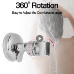 Universal Adjustable Hand Shower Holder Suction Cup Holder Full Plating Shower Rail Head Holder Bathroom Bracket Stable rotation - Image 6