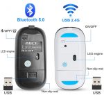 Wireless Mouse Bluetooth Mouse Wireless Computer Mouse RGB Rechargeable Ergonomic LED Backlit Mause Silent Mice For Laptop PC - Image 2