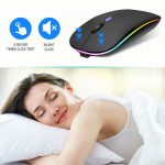 Wireless Mouse Bluetooth Mouse Wireless Computer Mouse RGB Rechargeable Ergonomic LED Backlit Mause Silent Mice For Laptop PC - Image 5