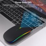 Wireless Mouse Bluetooth Rechargeable Mouse Ultra-thin Silent LED Colorful Backlit Gaming Mouse For iPad Computer Laptop PC - Image 3