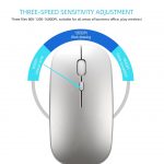 Wireless Mouse Computer Bluetooth Mouse Silent PC Mause Rechargeable Ergonomic Mouse 2.4Ghz USB Optical Mice for Laptop PC - Image 3