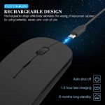 Wireless Mouse Computer Bluetooth Mouse Silent PC Mause Rechargeable Ergonomic Mouse 2.4Ghz USB Optical Mice for Laptop PC - Image 4
