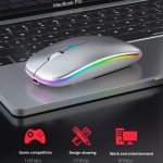 Wireless Mouse RGB Bluetooth Computer Mouse Silent Rechargeable Ergonomic Mause With LED Backlit USB Optical Mice For PC Laptop - Image 2